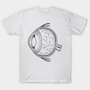 Eyeball Line Art Large T-Shirt